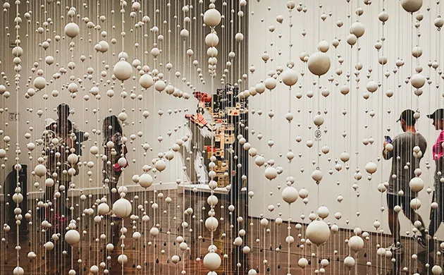 Large-scale interactive installation merging motion, sound, and technology to engage audiences in museum and branded spaces